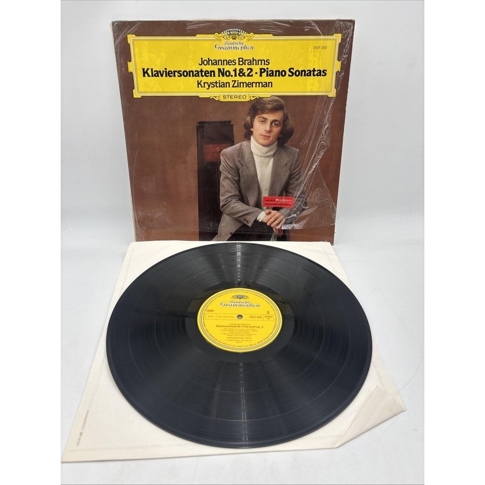 BRAHMS Piano Sonatas #1 & 2 - KRYSTIAN ZIMERMAN - DG ST LP 1980 VG+